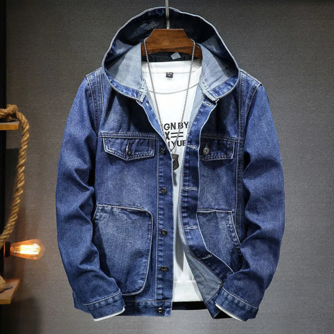 Tolbert - Denim Jas Met Capuchon