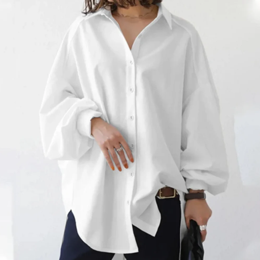 Alfreda - Oversized Button-Up Overhemd