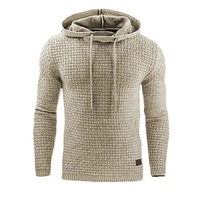 Claessen - Getextureerde Gebreide Hoodie