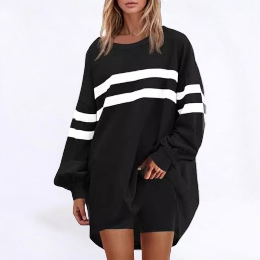 Hiemke - Gestreept Oversized Sweatshirt