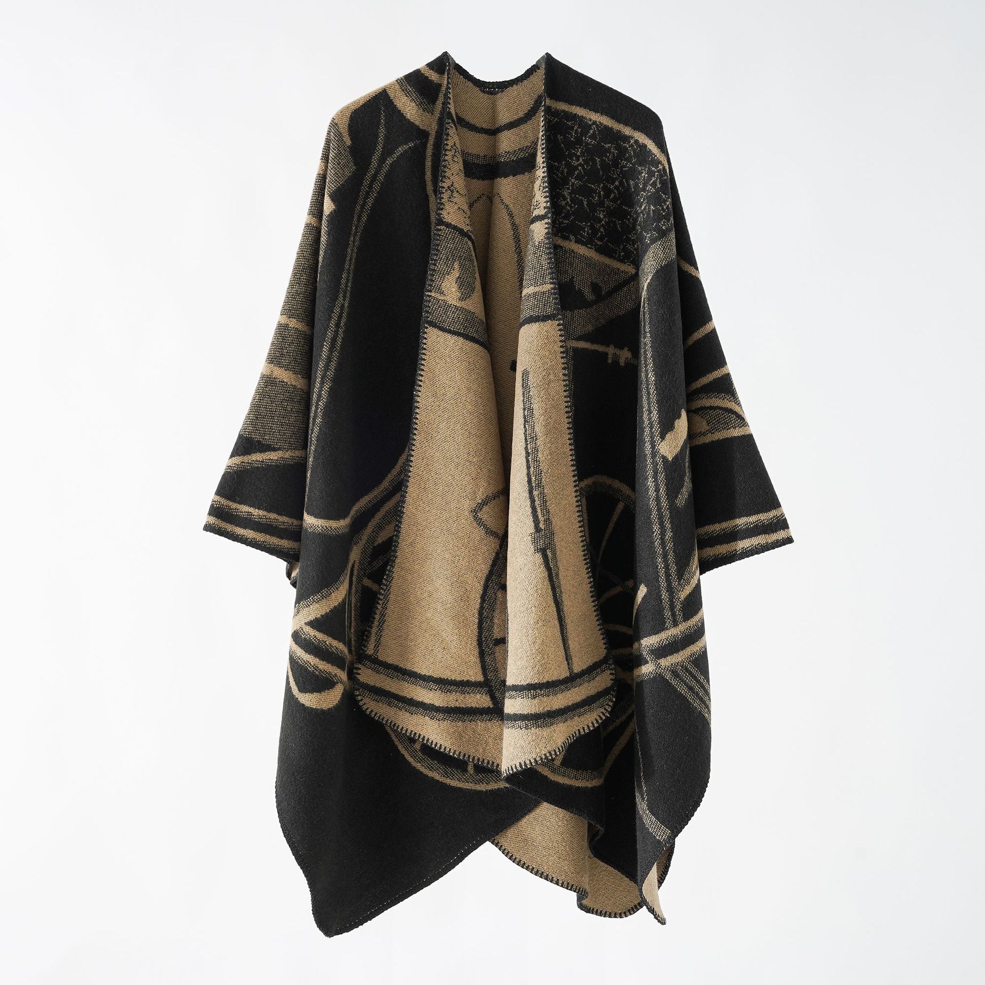 Sophie - Oversized Gebreide Poncho