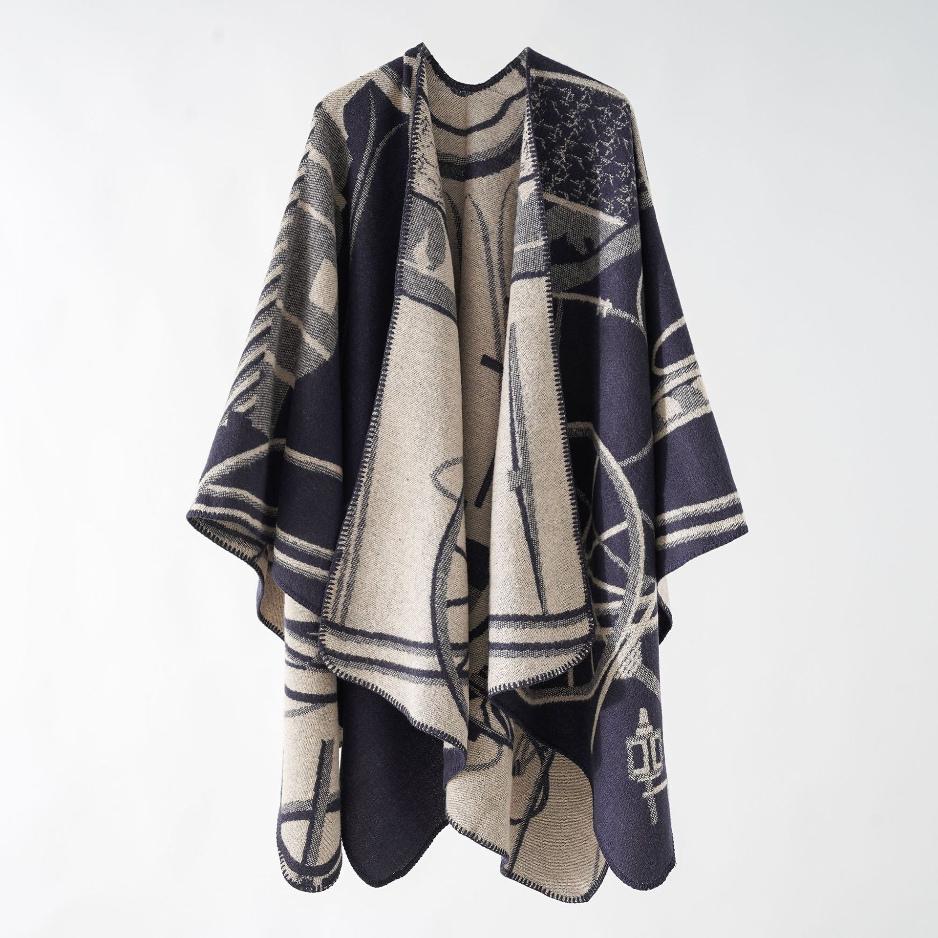 Sophie - Oversized Gebreide Poncho