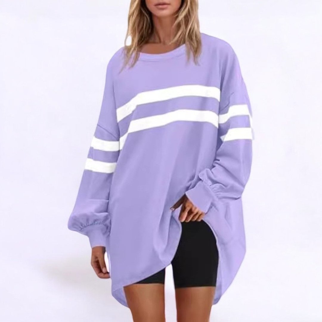 Hiemke - Gestreept Oversized Sweatshirt