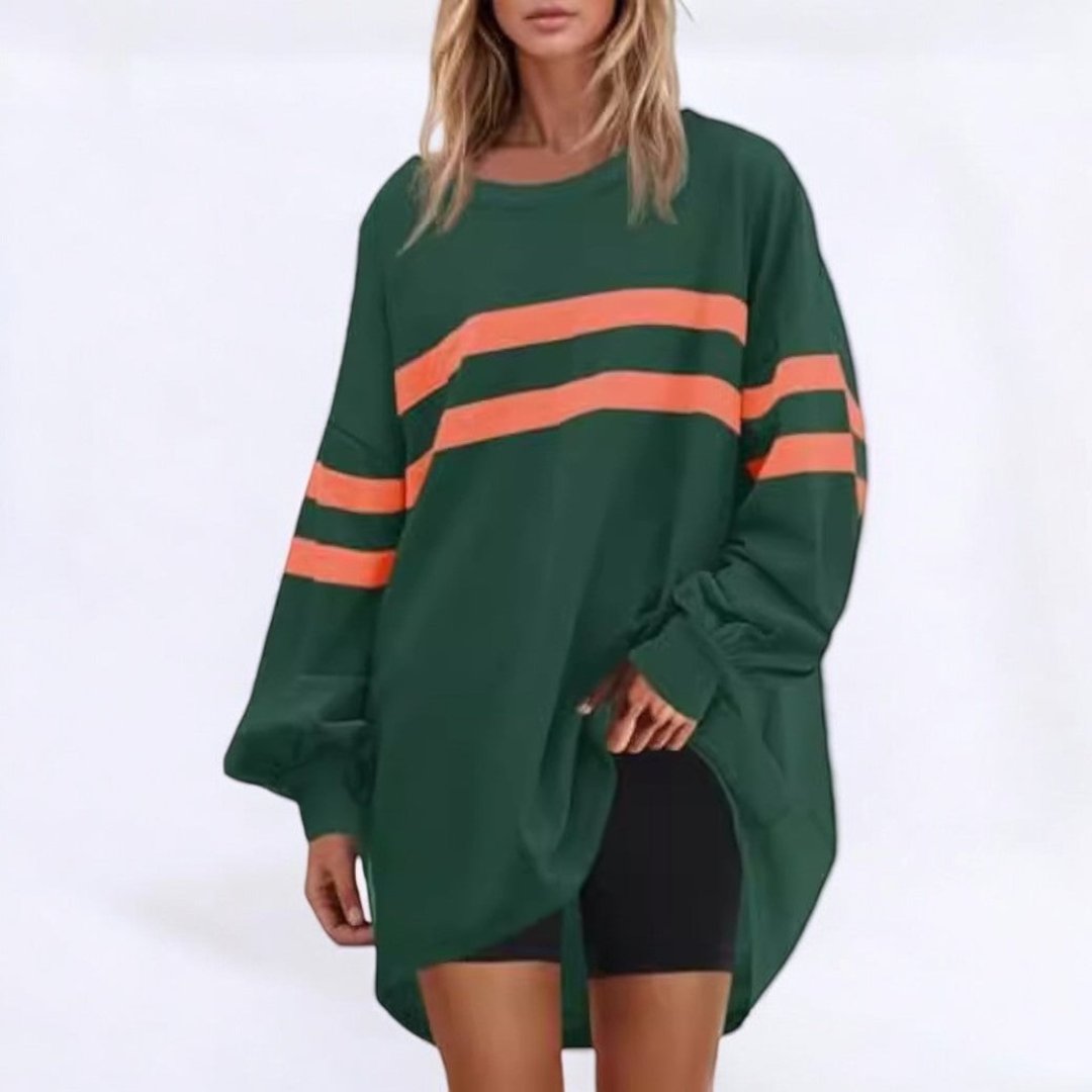 Hiemke - Gestreept Oversized Sweatshirt