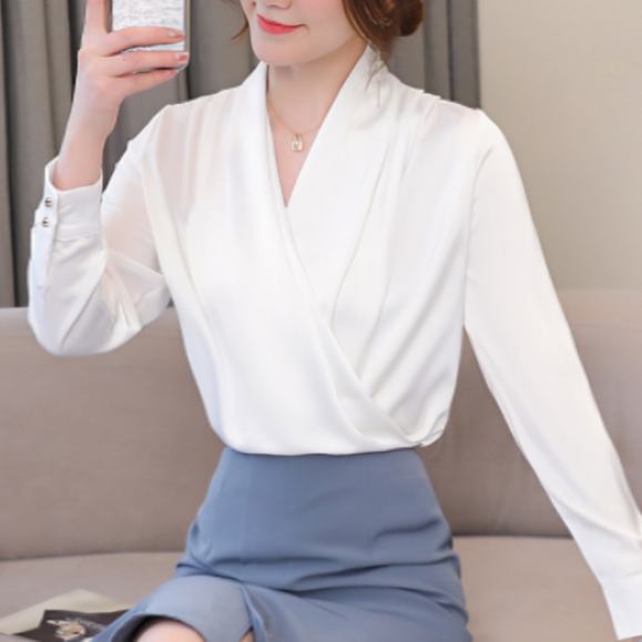 Friedelien - Elegante Wikkel Blouse