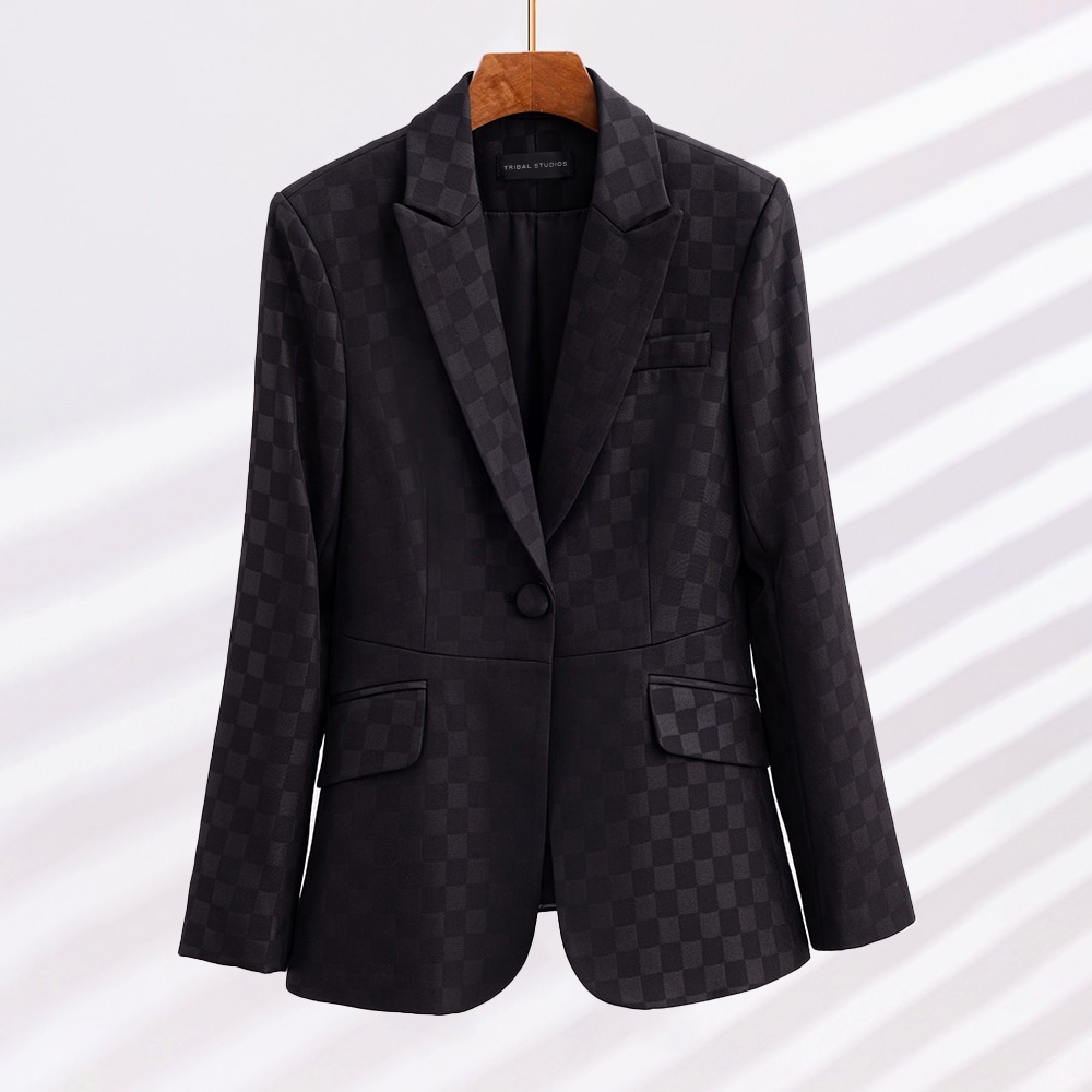 Anju - Dames Geruite Blazer