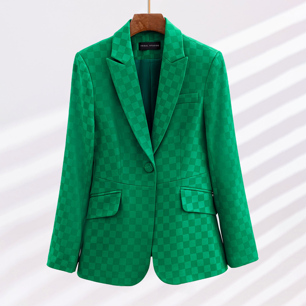 Anju - Dames Geruite Blazer